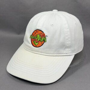 Space Jam Strapback Hat Cap White Movie Promo Basketball Jordan Adult Teens